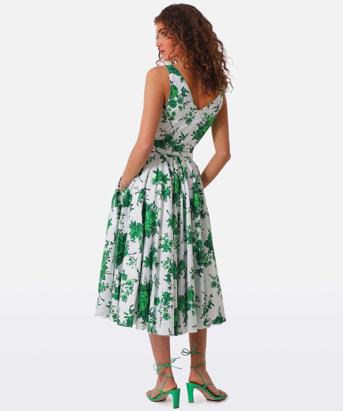 Lavi Ginger Sleeveless Floral Midi Dress