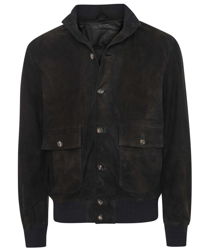 HandPicked Suede Campli Bomber Jacket