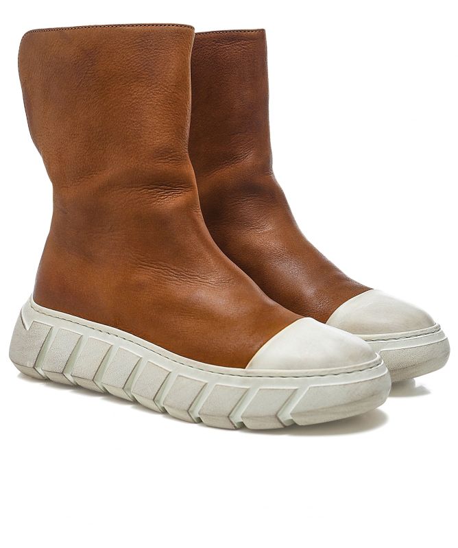 Lofina Leather Zip Boots