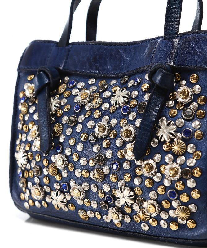 Campomaggi Mini Star Embellished Leather Bag