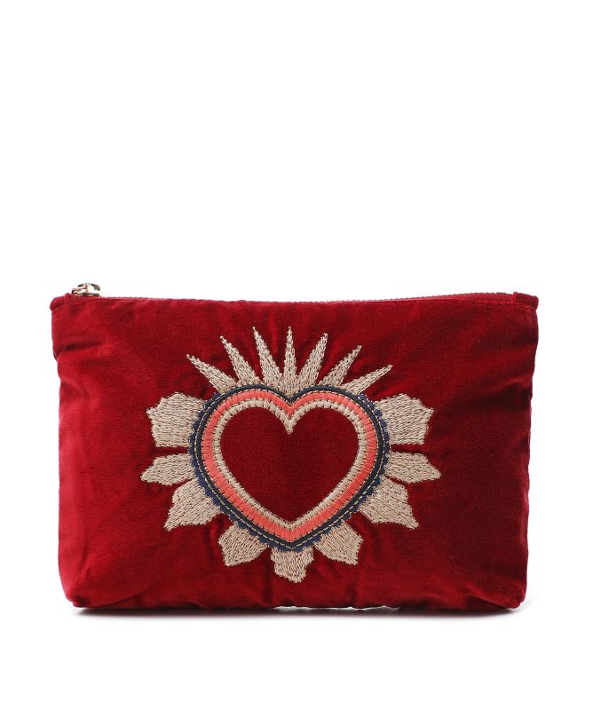 Elizabeth Scarlett Sacred Heart Mini Pouch