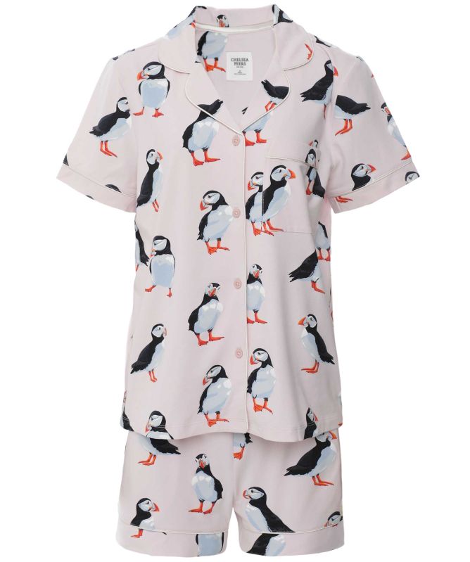 Chelsea Peers Puffin Print Short Pyjama Set