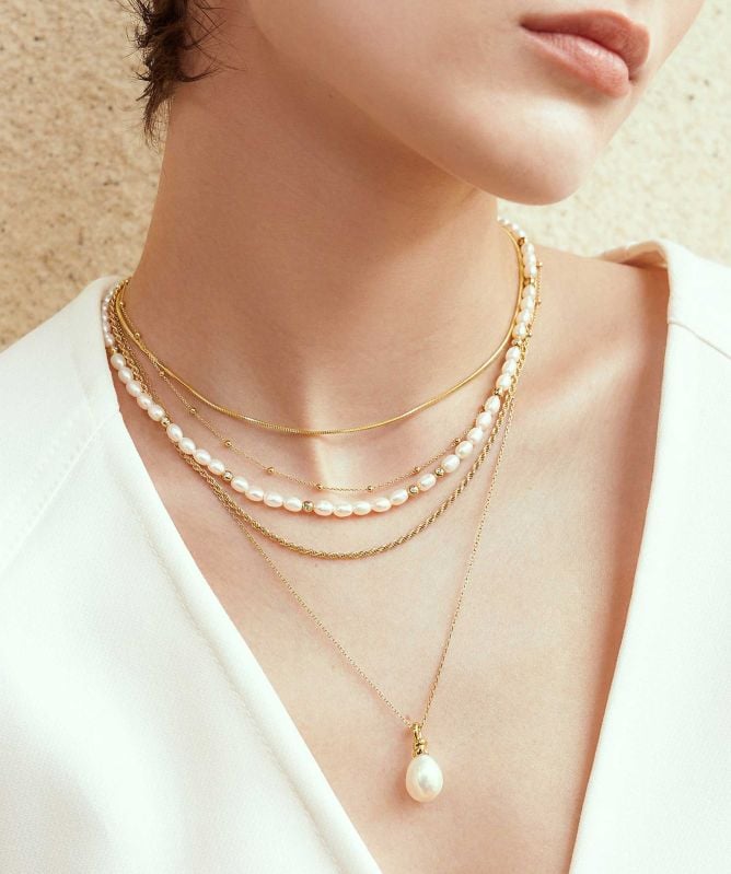 Ania Haie Freshwater Pearl Pendant Necklace