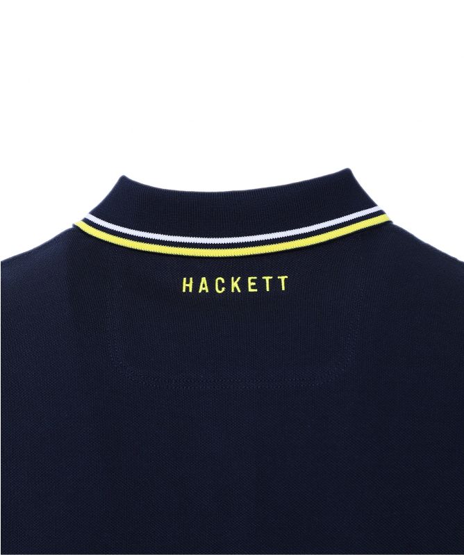 Hackett Jacquard Tipped AMR Polo Shirt