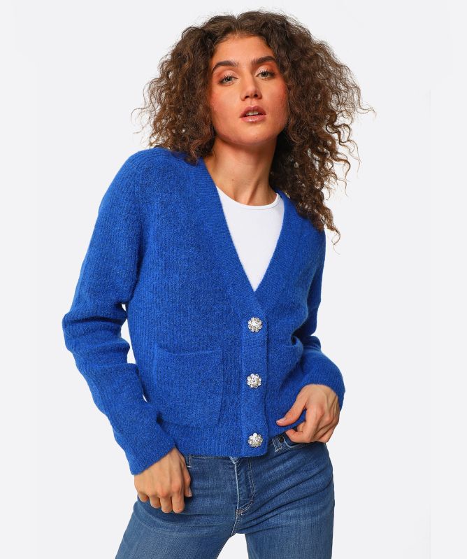 GANNI Alpaca Merino Cardigan