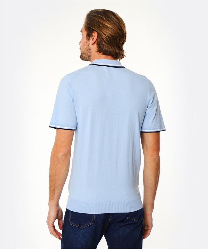 Thomas Maine Pima Cotton Twin Tipped Polo Shirt