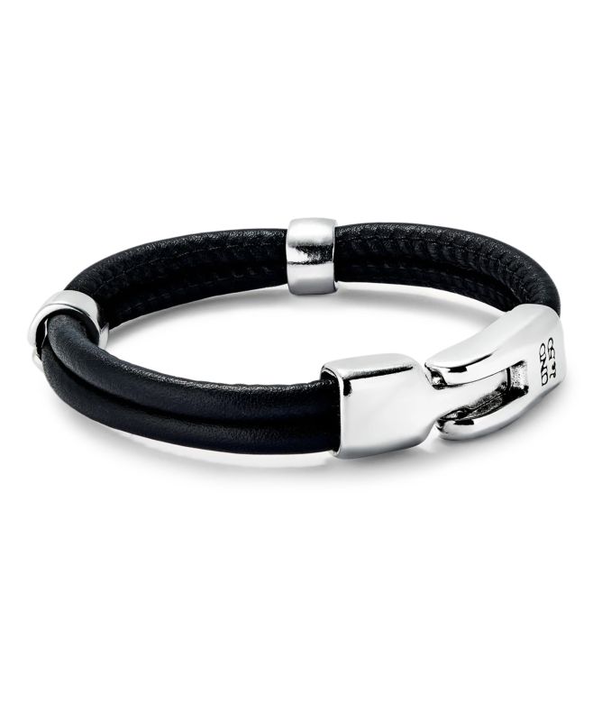 UNOde50 Two Strand Leather Clasp Bracelet