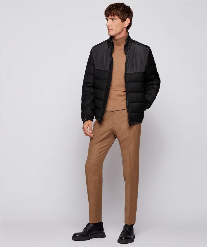 BOSS Virgin Wool Quilted Cink Jacket
