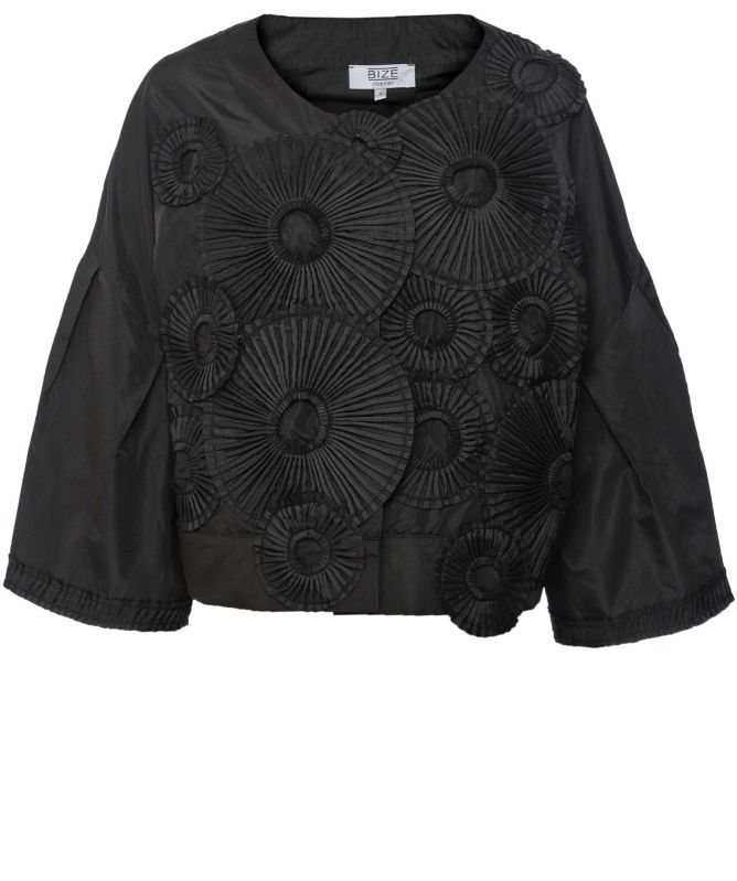 Bize Pleated Circle Motif Jacket