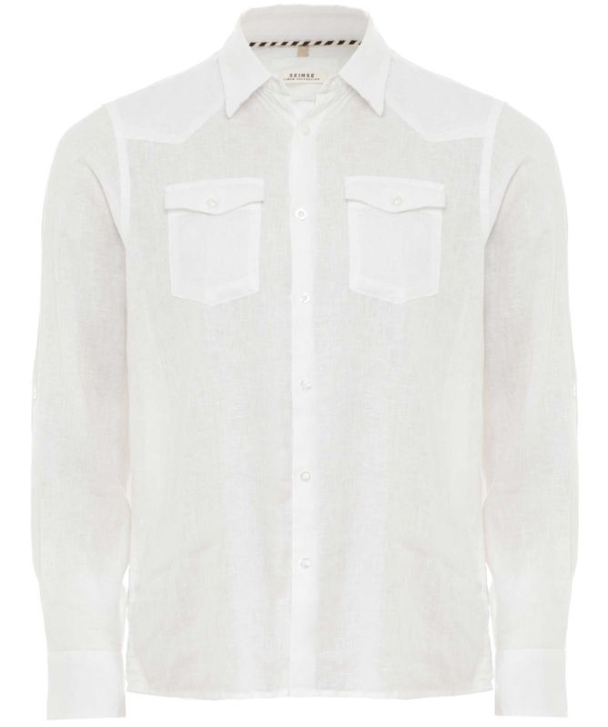 Seinse Long-Sleeve Linen Shirt