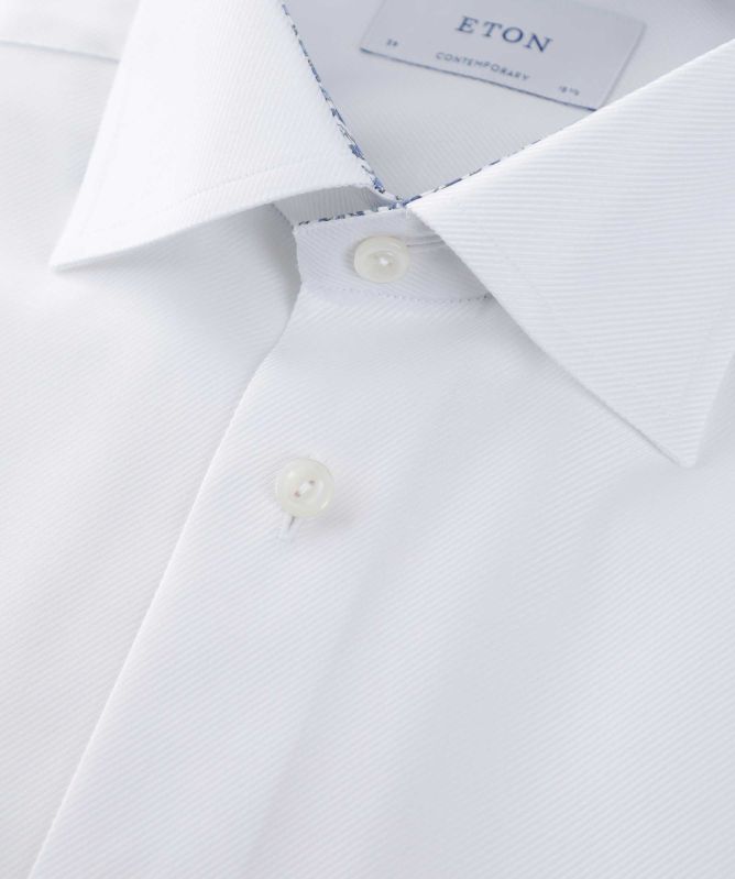 Eton Contemporary Fit Geo Trim Shirt