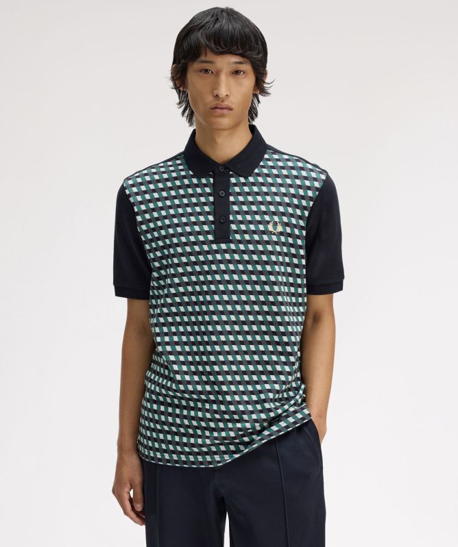 Fred Perry Geometric Polo Shirt