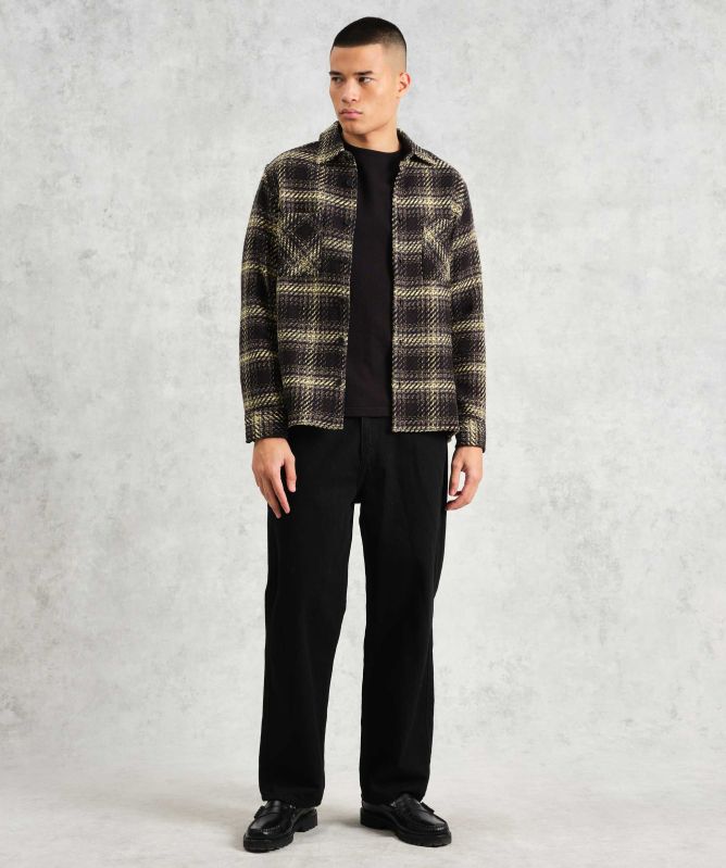 Wax London Check Whiting Overshirt