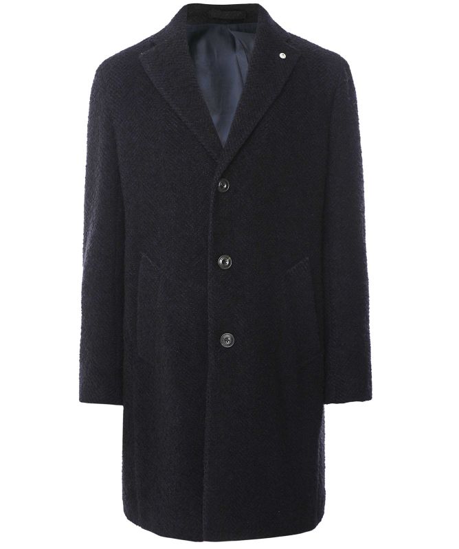 LBM 1911 Wool Herringbone Overcoat