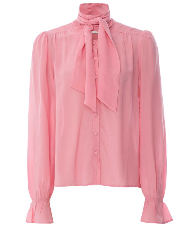 RIXO Wilhelmina Silk Blouse