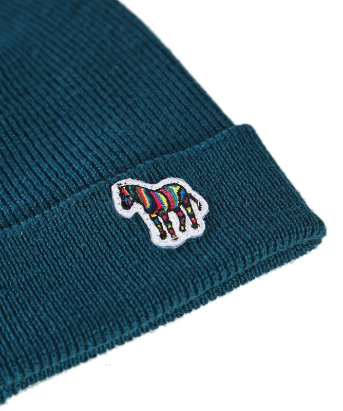 Paul Smith Blue Lambswool Zebra Beanie | Jules B display picture 3