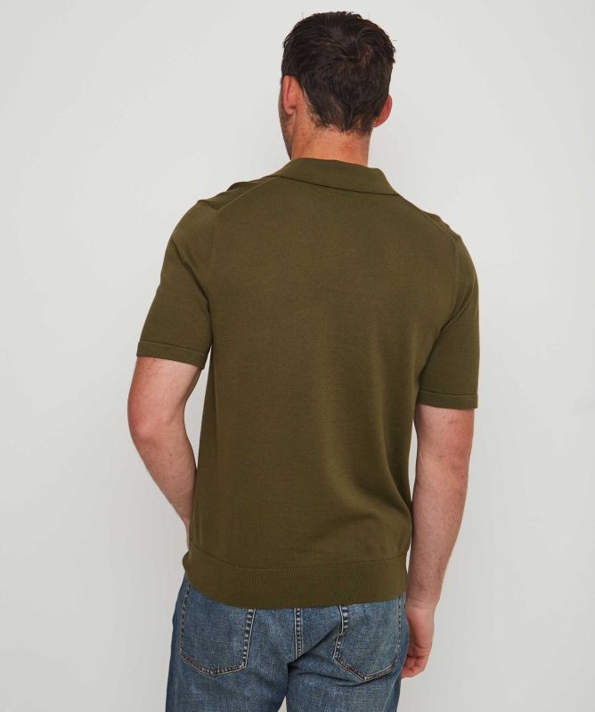 Paul Smith Knitted Zebra Polo Shirt