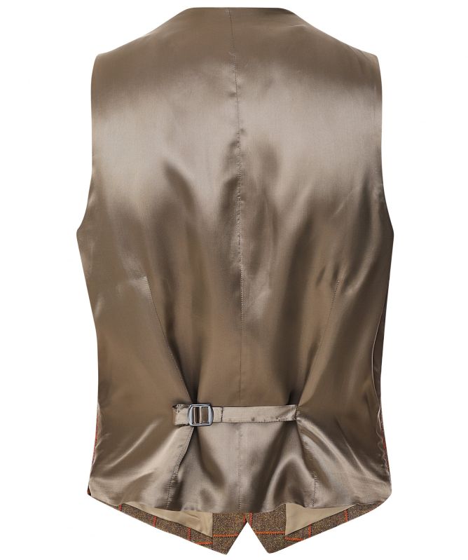 J. Blades Wool Windowpane Check Vest