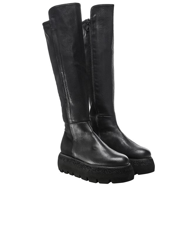 Lofina Leather High Knee Boots