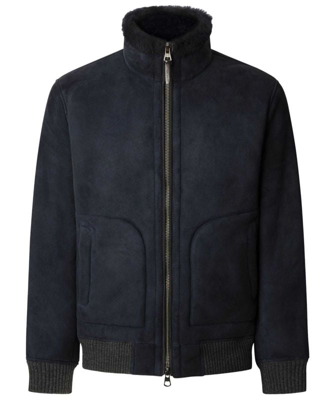 Hackett Shearling Bomber Jacket