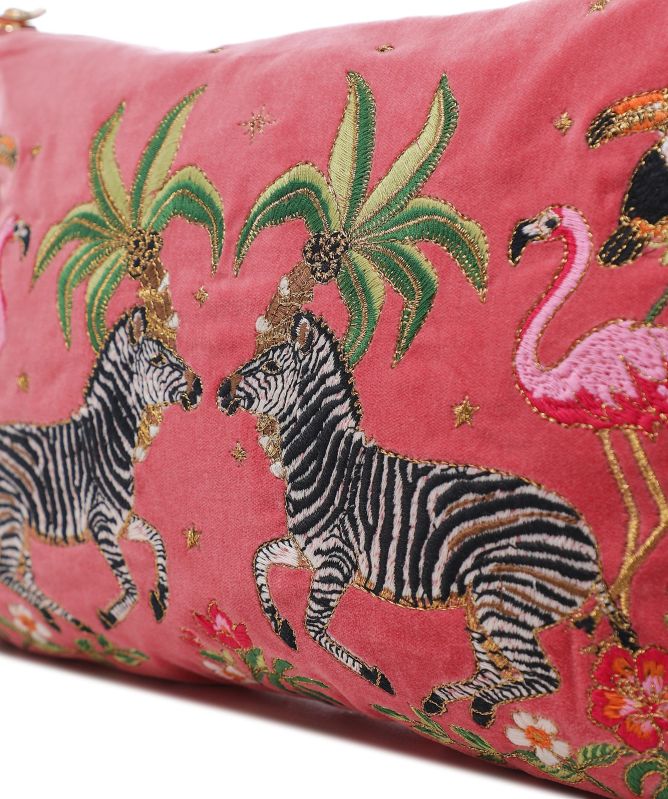 Elizabeth Scarlett Wild Zebra Palm Everyday Pouch