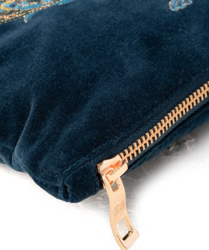 Elizabeth Scarlett Peacock Floral Mini Pouch