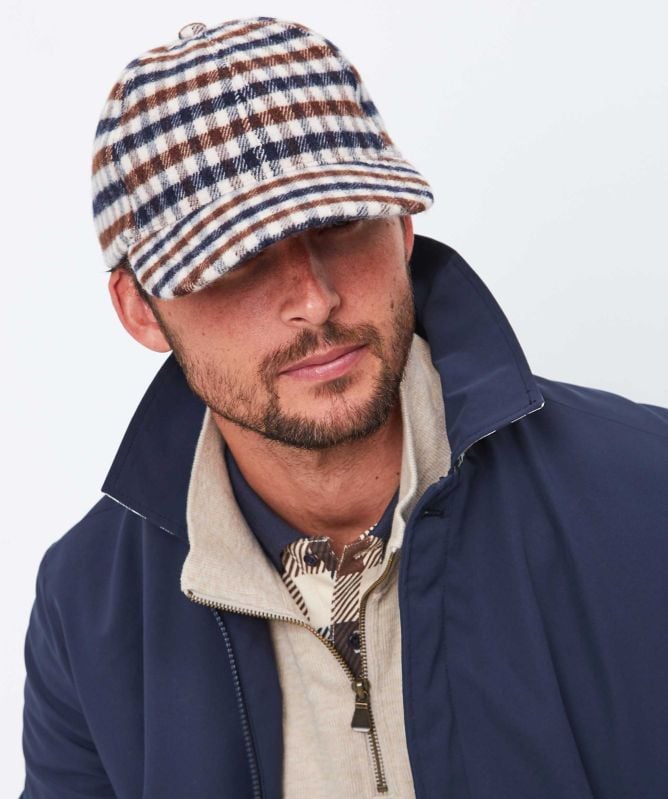 Aquascutum Club Check Baseball Cap