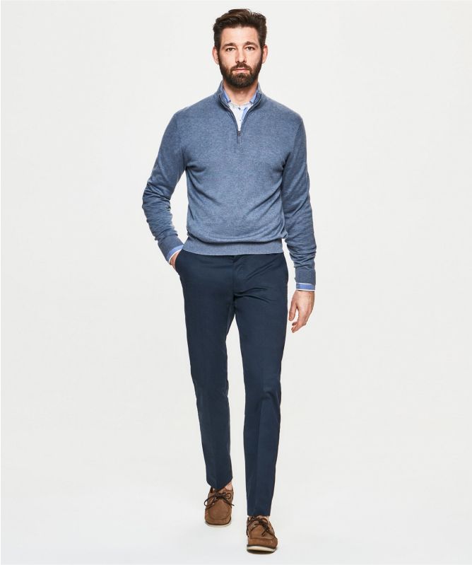 Hackett Cotton Cashmere Half-Zip Sweater