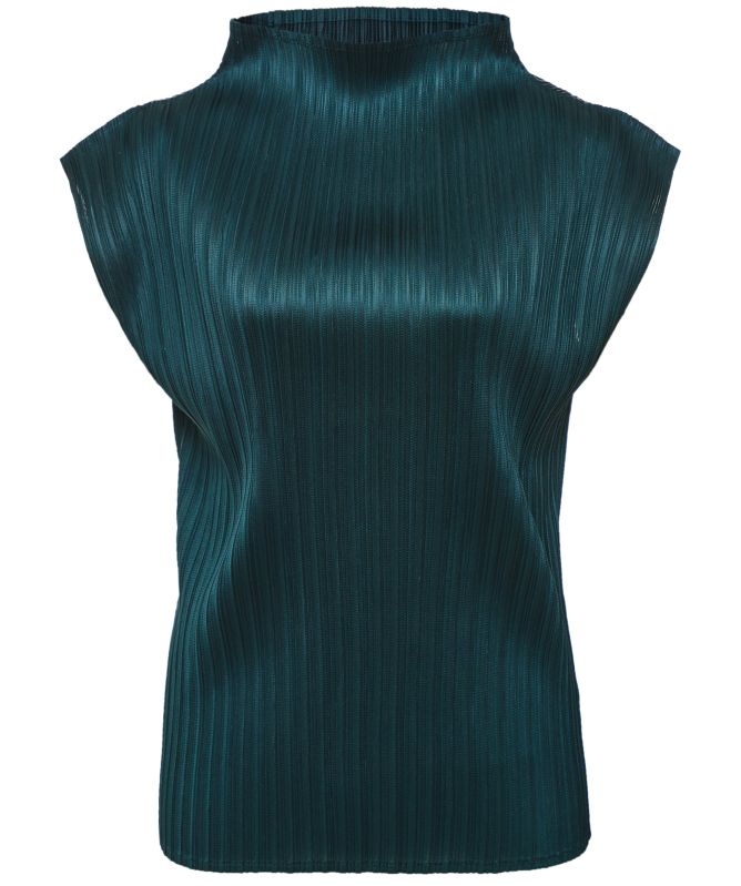 NU London Sleeveless Plisse Top