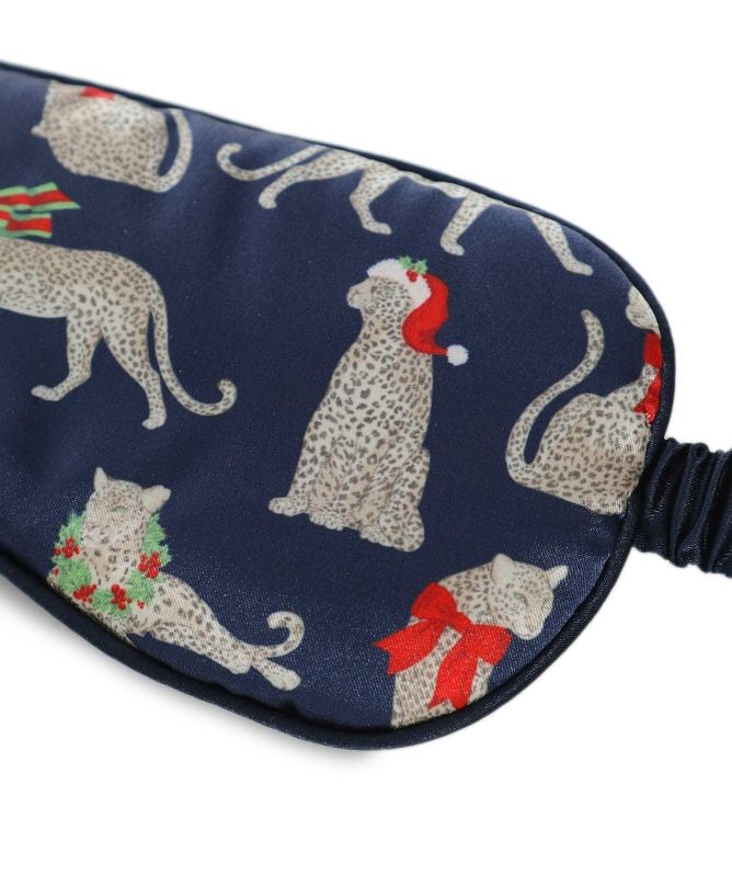 Chelsea Peers Christmas Leopard Sleep Mask Set