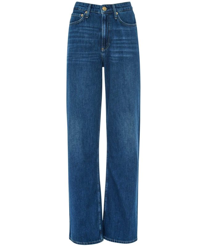 rag & bone The Logan Mid-Rise Wide Leg Jeans