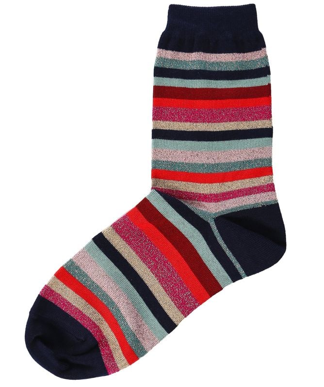 Paul Smith Clarissa Glitter Swirl Stripe Socks