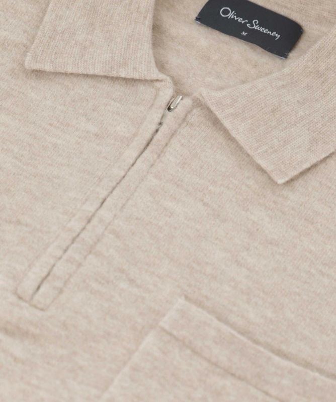 Oliver Sweeney Wool Alpaca Killala Zip Shirt