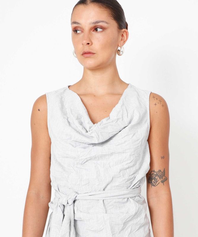 Sort Aarhus Lotte Tie Waist Top