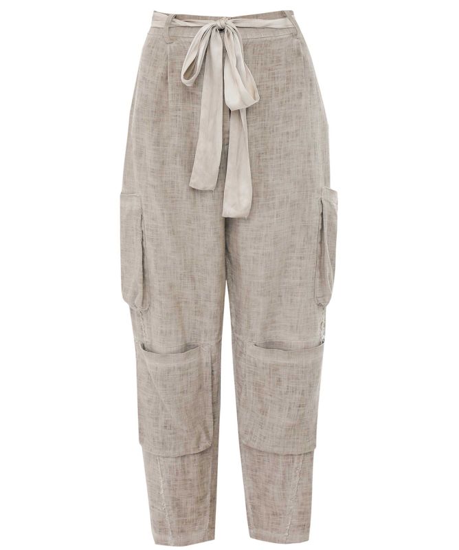 Sanctamuerte Linen Pocket Trousers