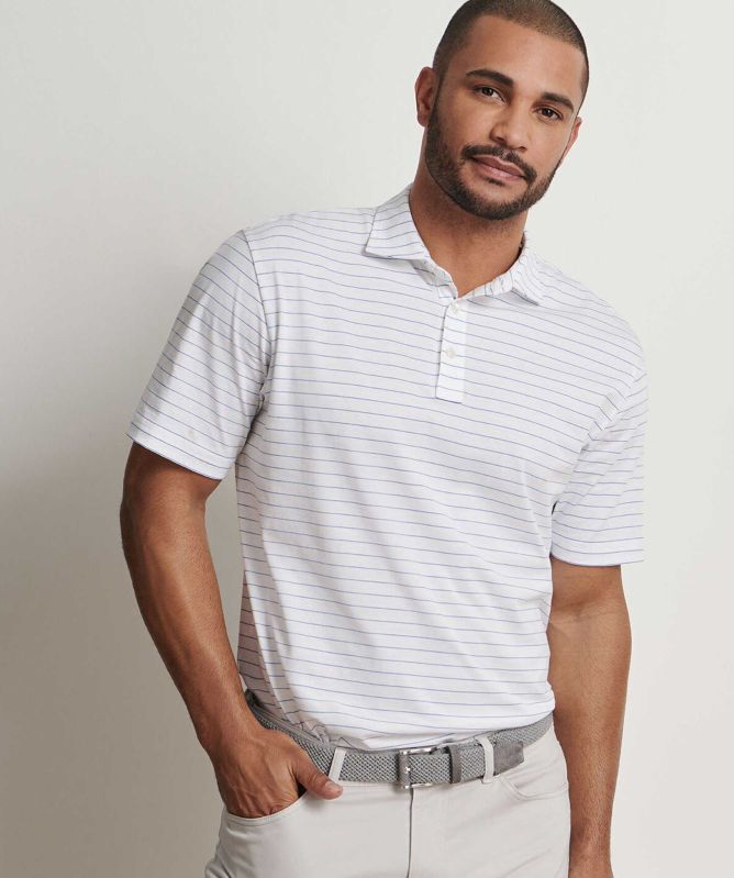 Peter Millar Crown Rover Stripe Polo Shirt