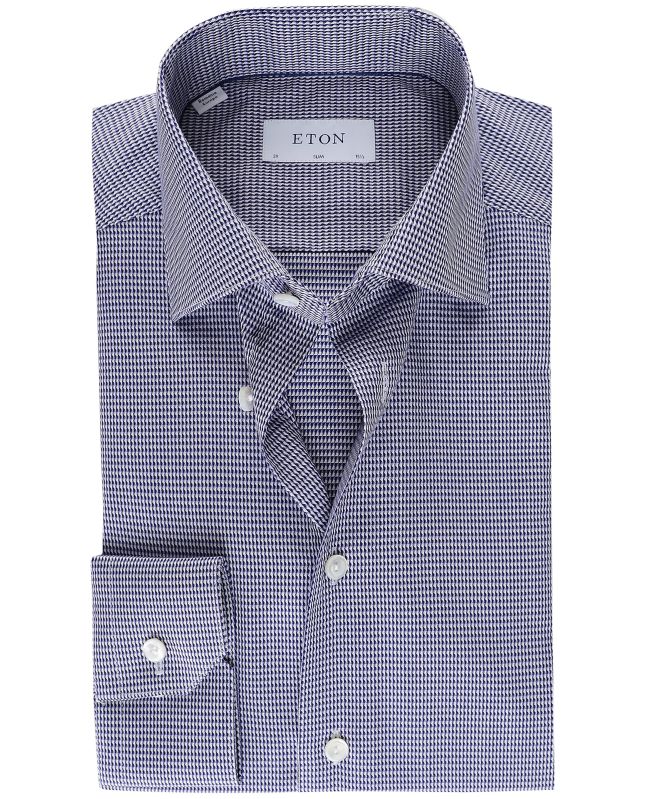 Eton Slim Fit Geometric Shirt