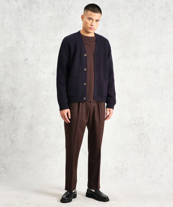 Wax London Rib Stitch Walker Cardigan