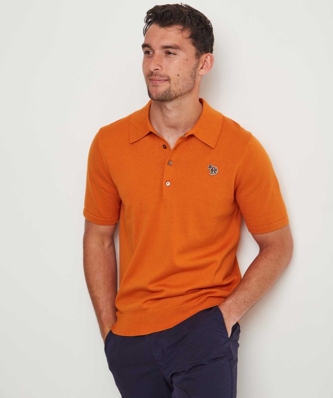 Paul Smith Knitted Zebra Polo Shirt
