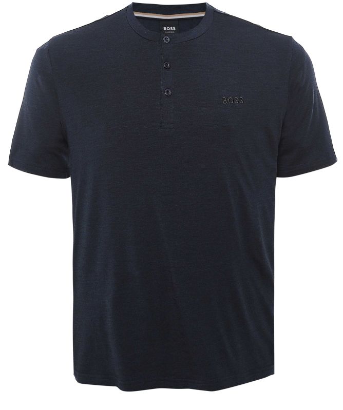 BOSS Merino Henley T-Shirt
