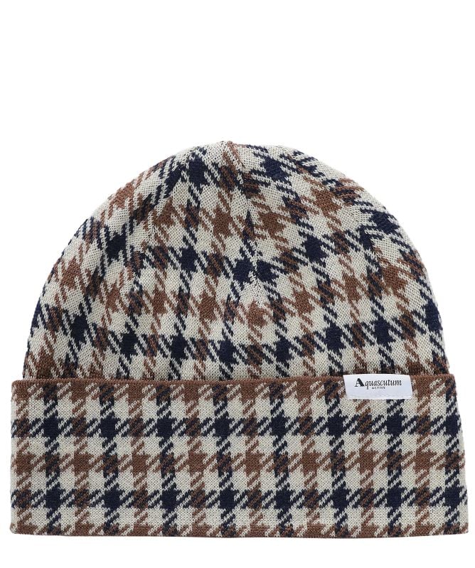 Aquascutum Check Beanie