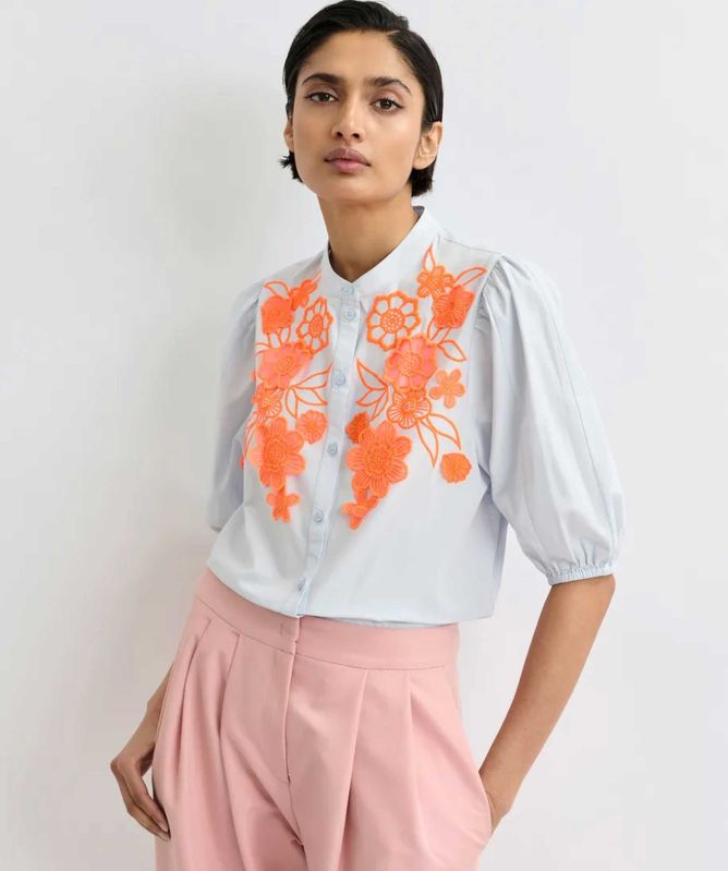 Essentiel Antwerp Jorja Appliqué Flower Shirt