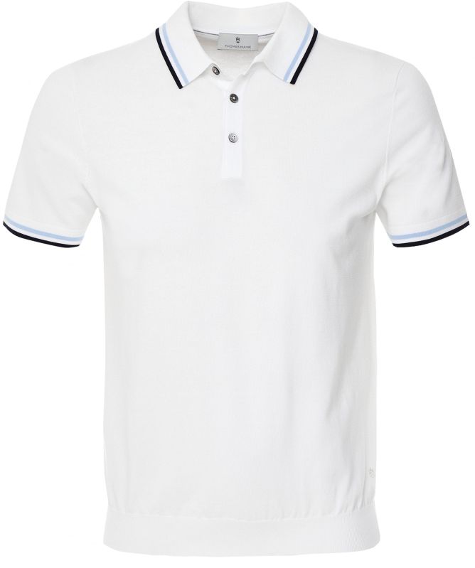 Thomas Maine Pima Cotton Twin Tipped Polo Shirt