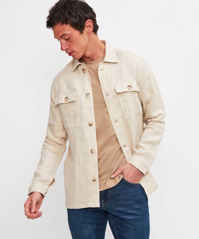 Thomas Maine Linen Trento Overshirt