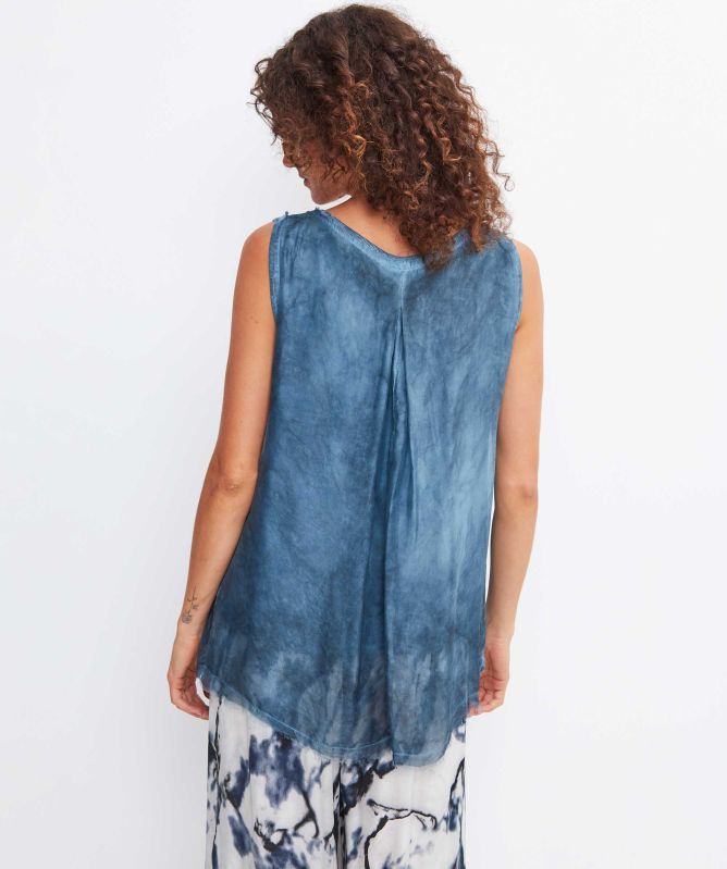 Sanctamuerte Marbled Silk Vest
