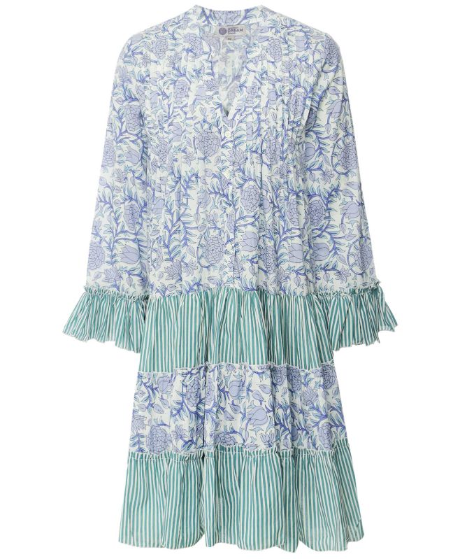 Dream Blue Lobster Cotton Mini Dress | Jules B