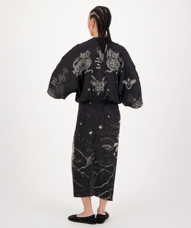 Me369 Sophia Kimono Midi Dress