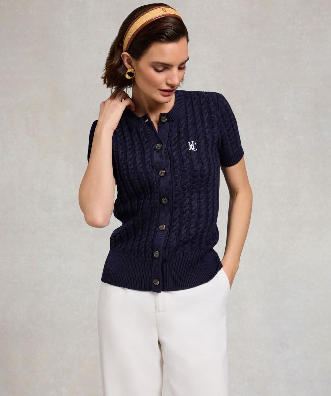 Holland Cooper Cotswold Short Sleeve Cardigan