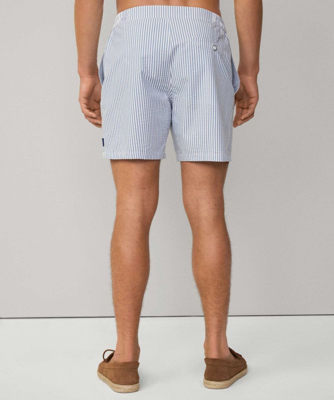 Hackett Tailored Seersucker Swim Shorts