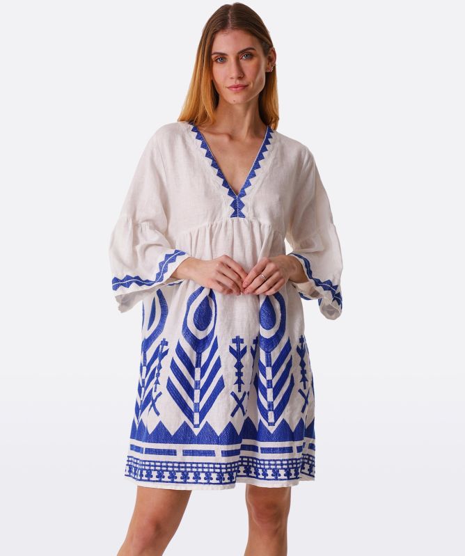 maxi linen shirt dress Arlo Shirt Maxi Dress Khaki main image 1